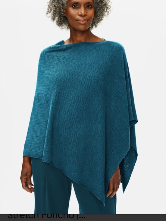 Eileen Fisher Tops - Organic Linen Crepe Stretch Poncho
